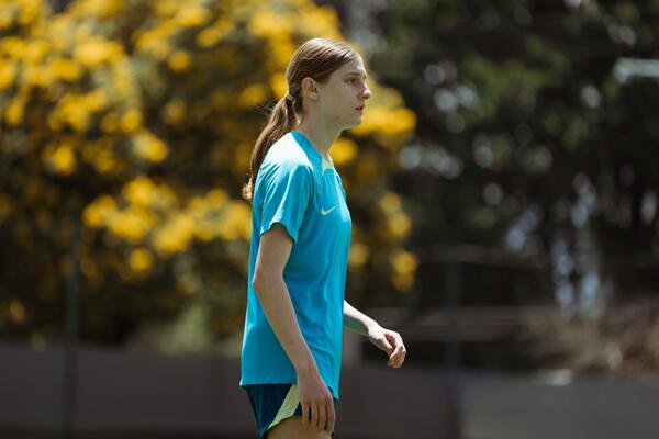 Amber Luchtmeijer at training