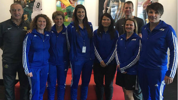 The participants for this year's Female Coach Developer Program.