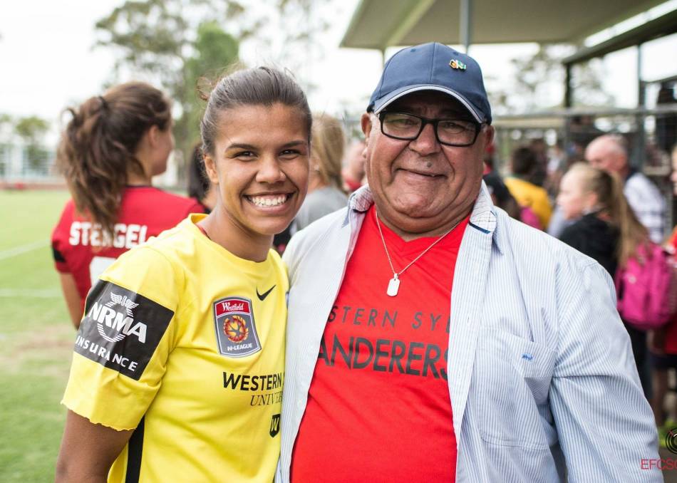 Jada Whyman and her proud pop, Hewitt