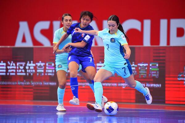 Jessica Au on the ball for the Australian Women's Futsal Team (Photo: AFC)